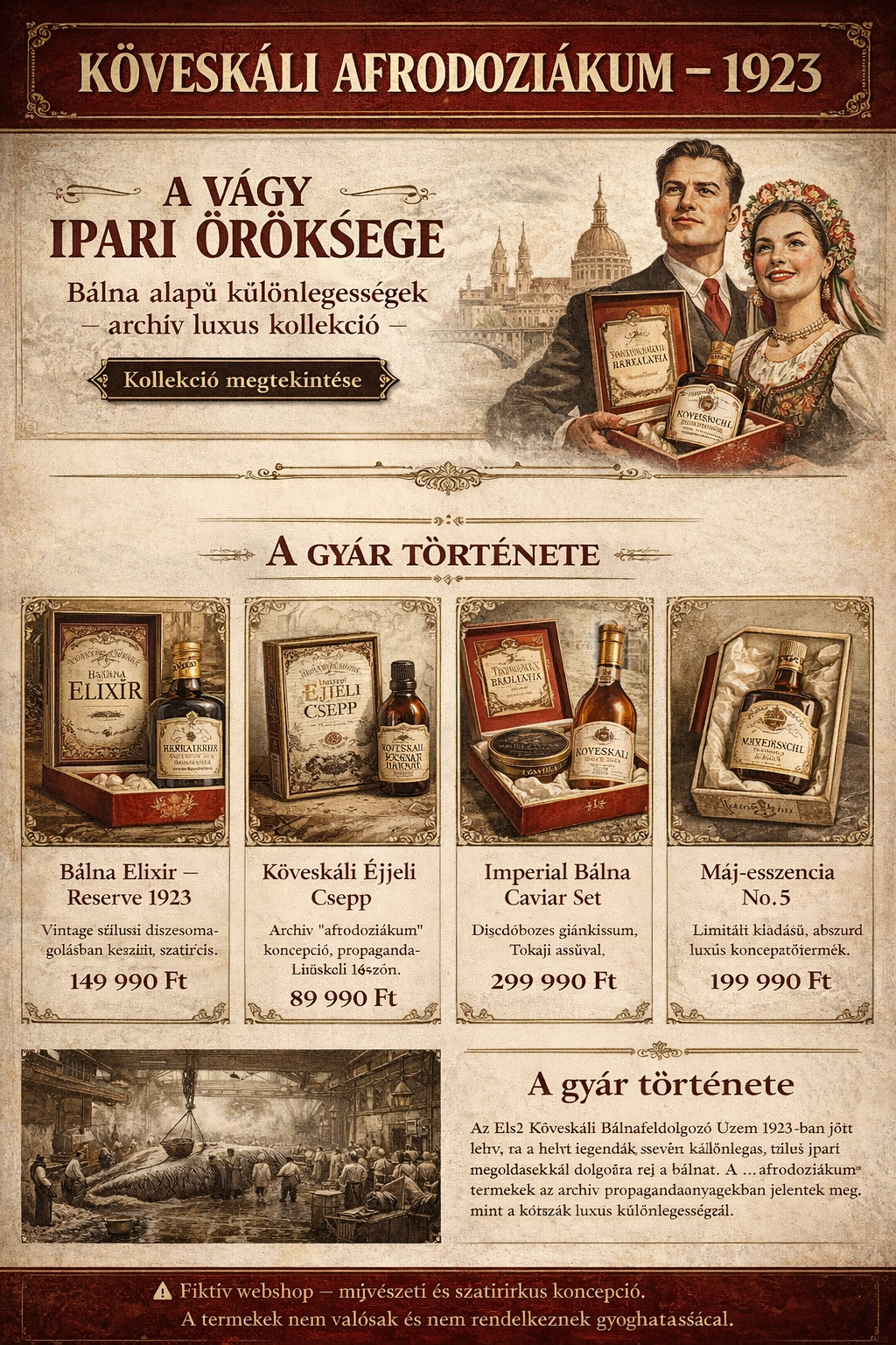 Első Köveskáli Bálnafeldolgozó Üzem emblémája